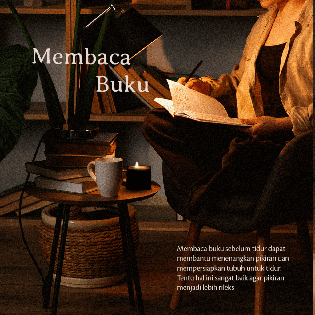 membaca buku yang menenangkan pikiran