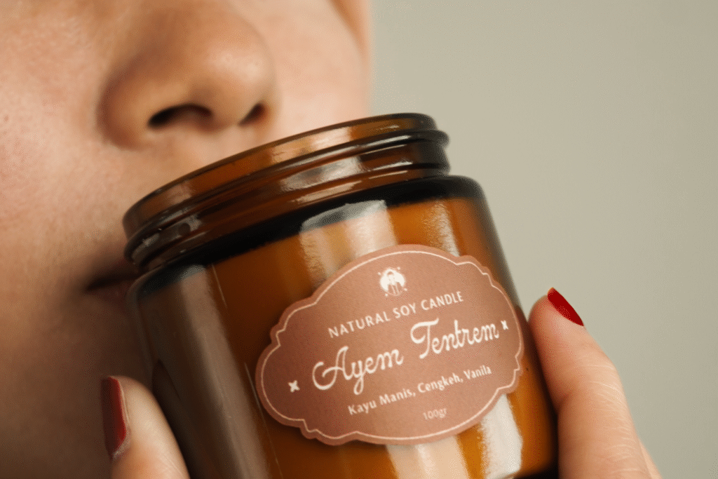 Membuat lilin aromaterapi